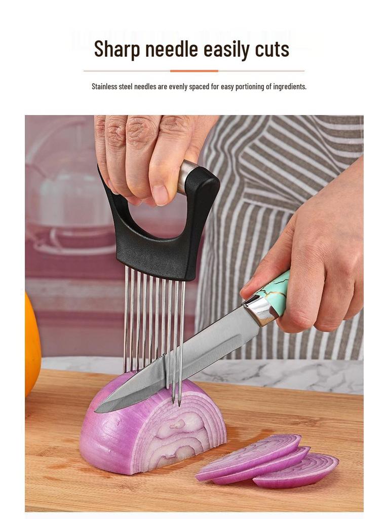 304 Stainless Steel Onion Holder & Meat Tenderizer Needle