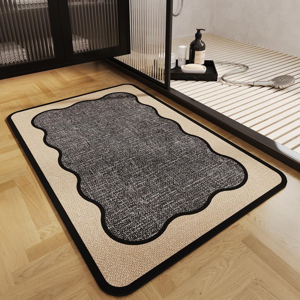 Badezimmermatten Haushalts Anti-Rutsch-Fußmatten Badezimmermatten Sind Schmutzabweisend und Leicht zu Pflegen