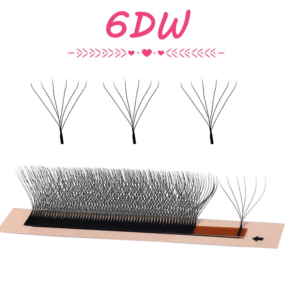 Goddess 3D 4D 5D 6D Premade Fans Eyelash Extension W Style Faux Mink Natural Soft Bloom Lash Automatic Flowering Volume Eyelash