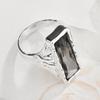 Minimalist Rhinestone Open Ring For Women Korean Fashion Geometry Adjustable Knuckle Ring Party Jewelry Lady Gift