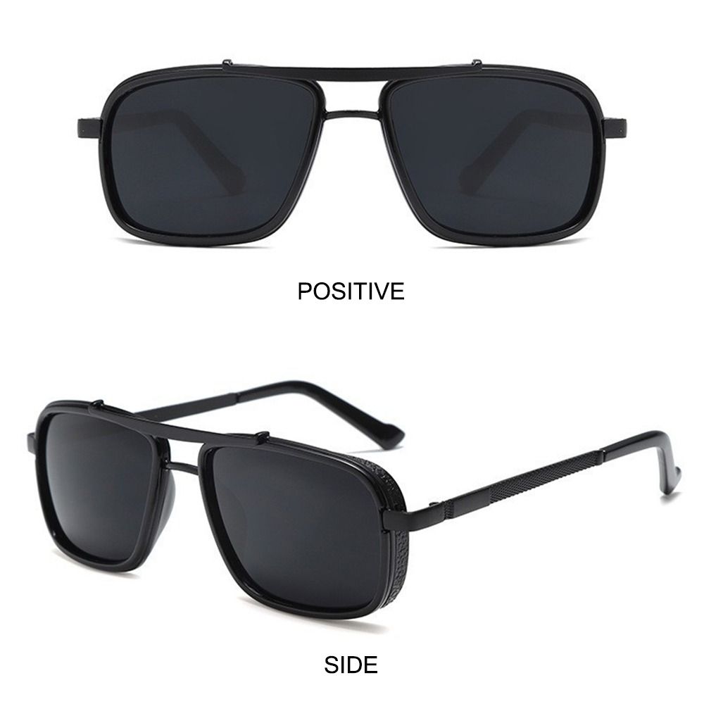 Luxury Double Bridge Shades Classic Metal Frame Sun Glasses Steam Punk Eyewear for Outdoor Driving