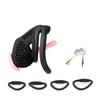 2025 New Male Chastity Cage Embedded Small Lock with Soft Silicone Catheter and 4 Size Cock Rings Adult Abstinence Sex Toys for Men Intimate Pleasure 