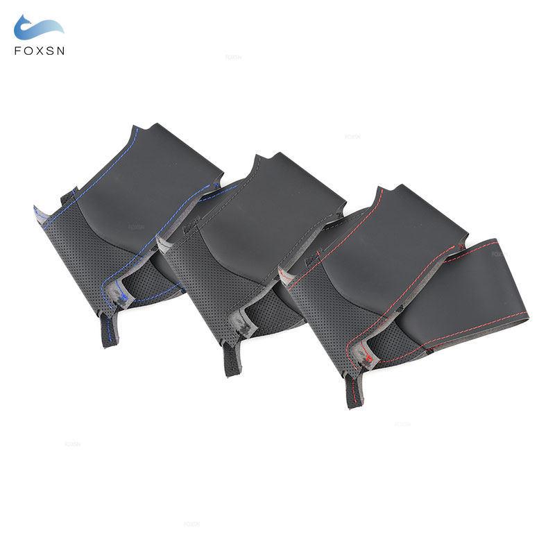 Hand-stitched Car-styling Steering Wheel Perforated Microfiber Leather Cover For BMW 1 2 3 Series F20 F21 F22 F30 F31 F34 F36