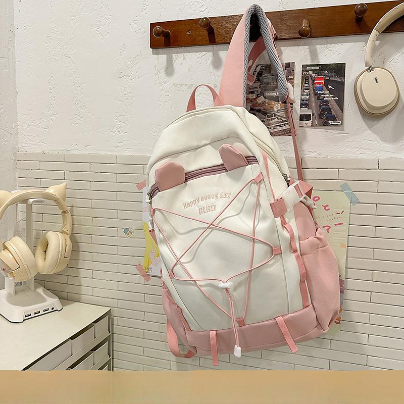 Student Bag New Male High Capacity High School Junior High School Travel Backpack Female Ins Cool Joker Backpack.