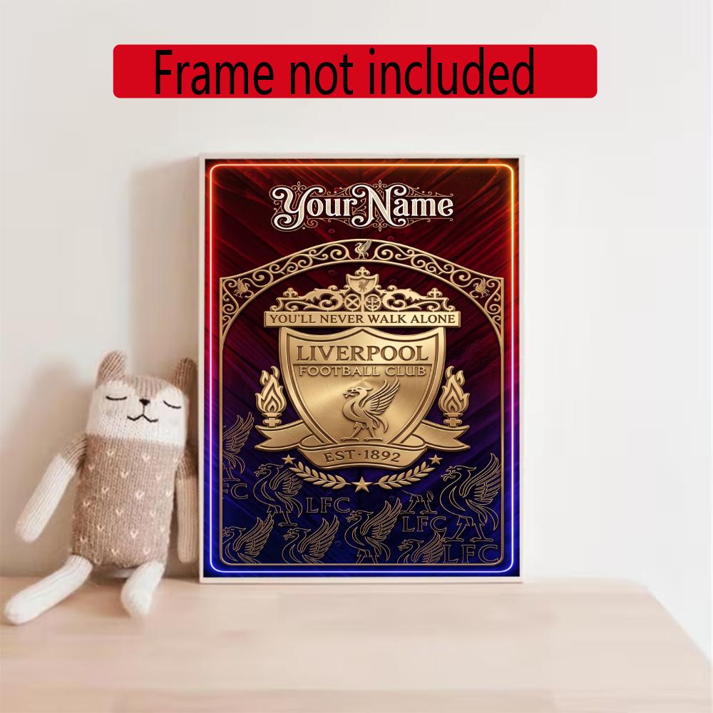 Liverpool Team Personalized Name Round Diamond Painting Kit Diamond Embroidery Painting Rhinestones Mosaic Frameless Handwork Decoration Arts
