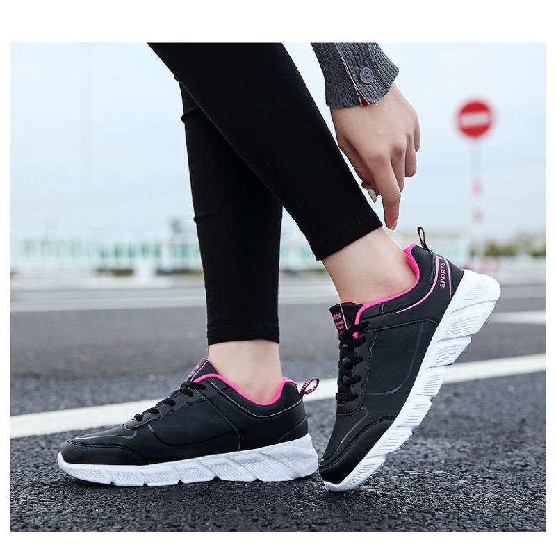 Leder-Board-Schuhe für Damen Flachsohlige Freizeit-Sportschuhe