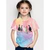 Children's Clothing Girls T-Shirt Short Sleeve Cute Cartoon Fish Crab Print Kids Clothes Casual O-Neck Boy T-Shirt Children Tops