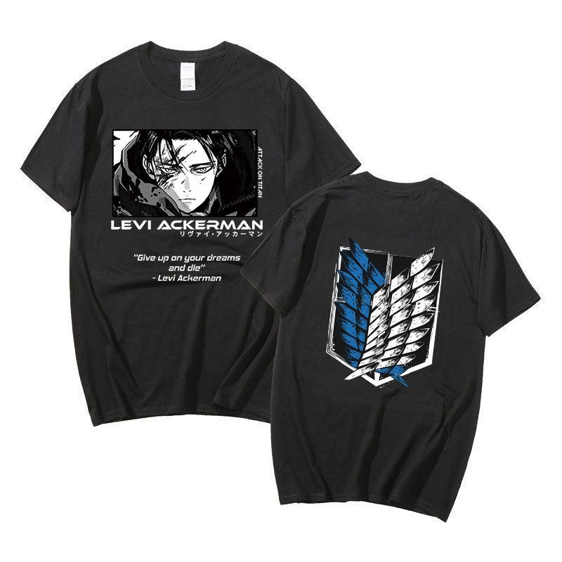 Japanese Anime T Shirt Scouting Legion Clothes Shingeki No Kyojin Tee Shirt Attack On Titan Giant Short-sleeve T-shir Unisex Women