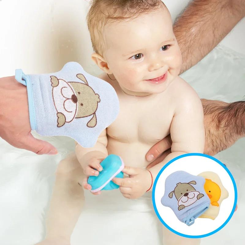 Soft Cartoon Body Scrub Mitt, Exfoliating Bath Towel, Full-Body Cleaning Cloth, Specialized Back Care Tool for Bathroom (1pc)