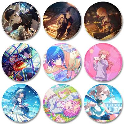 32/44/58mm Project SEKAI Pin voor rugzakken Ronde plastic broches Creatieve cartoon figuur badge geschenken