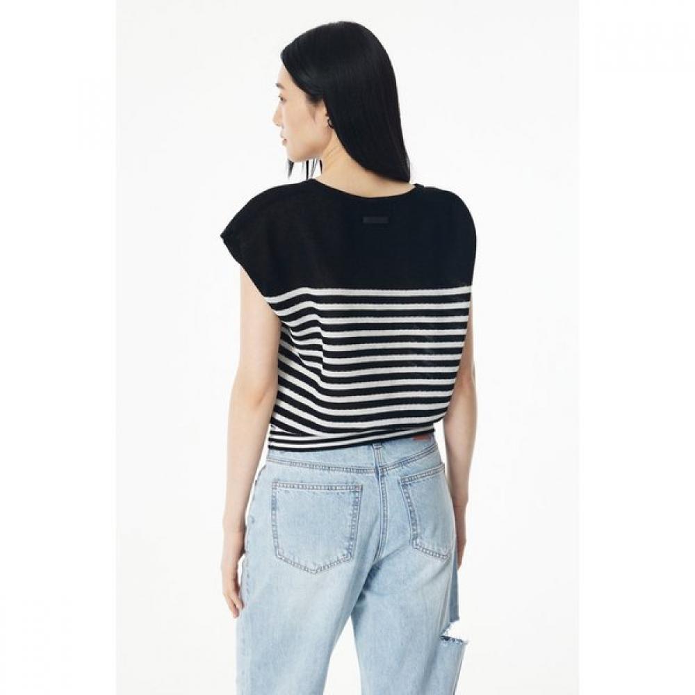 Vov Stripe Pattern Sleeveless Pullover 7155250004
