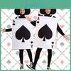 Einzigartiges und trendiges Halloween-Kostüm Cosplay Poker Jumpsuit für Männer und Frauen