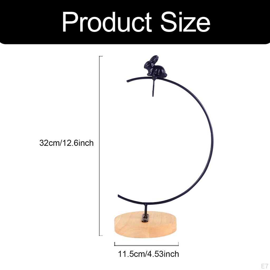 Banana Hanger with Wooden Base for The Kitchen Counter