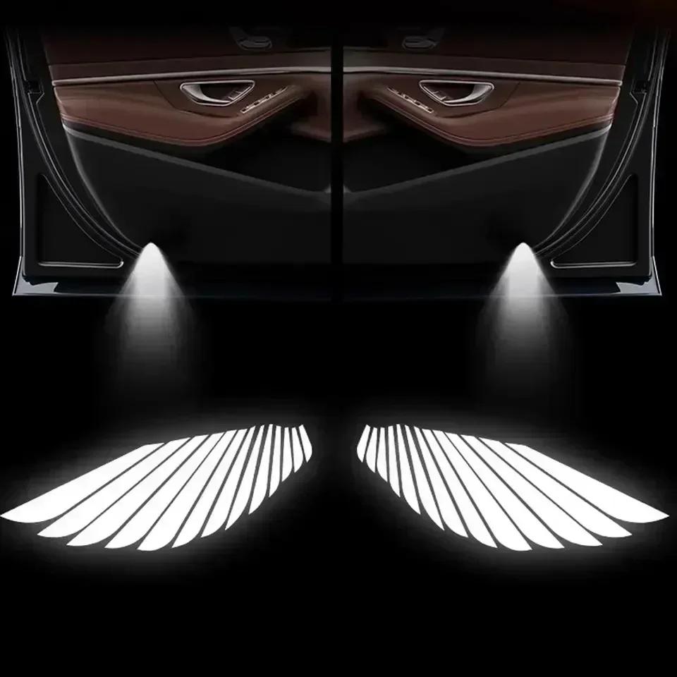 2Pcs Wireless Car Door Led Logo Laser Projector LED Welcome Light For Opel Insigni Astra J G K B Corsa Zafira B Mokka Vivaro