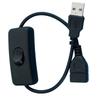USB Power Switching Cable Supply Power USB Switching Cable Male To Female Cable for LED Light Router USB Fan LED Strips