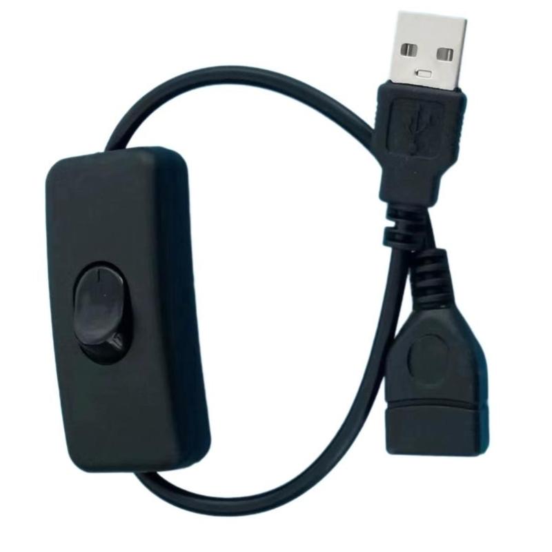 USB Power Switching Cable Supply Power USB Switching Cable Male to Female Cable for LED Light Router USB Fan LED Strips