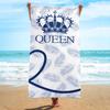 Asciugamano da Spiaggia Coppia Mr e Mrs Regalo Luna di Miele Poliestere Asciugatura Rapida Asciugamano da Bagno Coordinato Matrimonio Anniversario Viaggio Vacanza