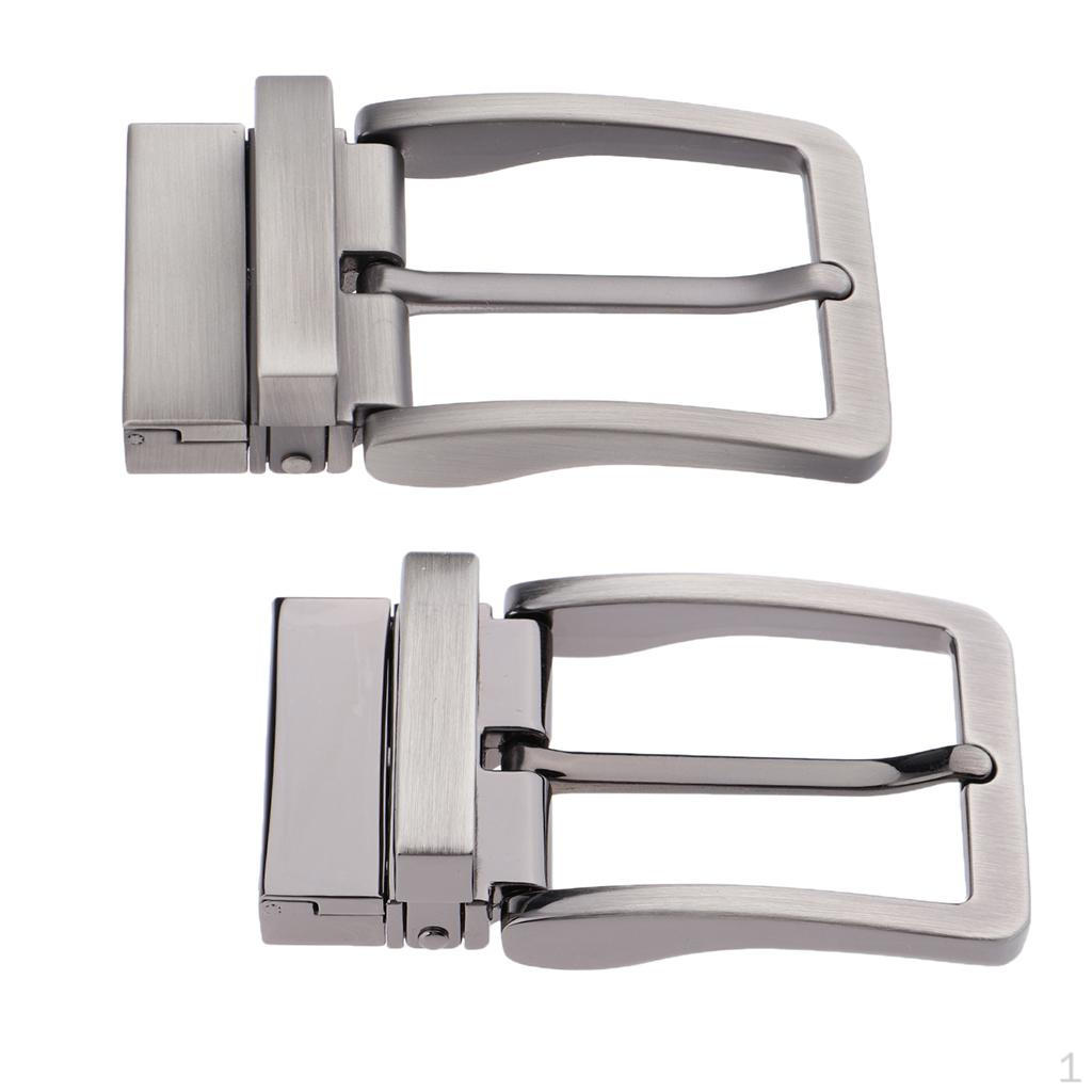 

Набор из 2 реверсивных пряжек для ремня, прямоугольная, с одним шпеньком, аксессуар для джинсов