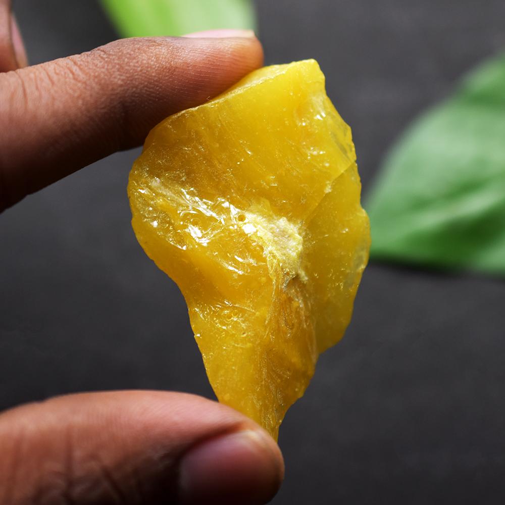 144,48 Karat Erdbestimmter Natürlicher Gelber Saphir Roh Unbearbeiteter Edelstein ZERTIFIZIERT