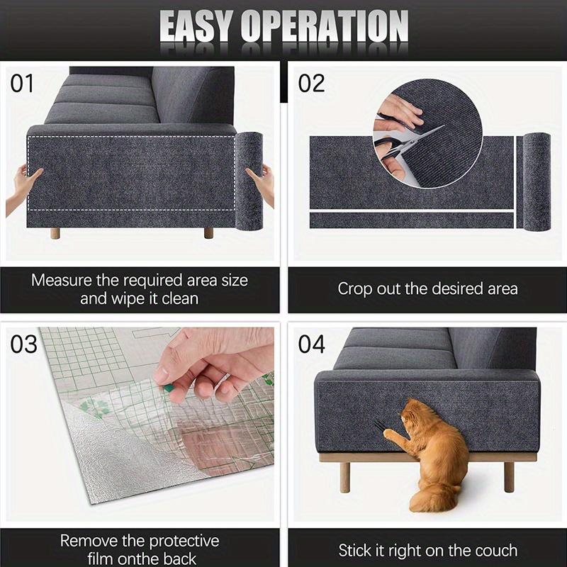 [Protectores Autoadhesivos] Protectores Duraderos y Autoadhesivos para Muebles contra Arañazos de Gato | Protectores Recortables para Sofá y Pared, Alfombrillas para Rascador de Gato