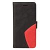 For iPhone 16e Leather Case Wallet Stand Color Splicing Phone Cover