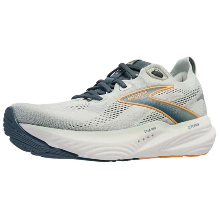 Brooks Glycerin 22 Morbide Comode Supporto Equilibrate Scarpe da Corsa Sneaker da Uomo Grigio Bianco 110445-1D-415