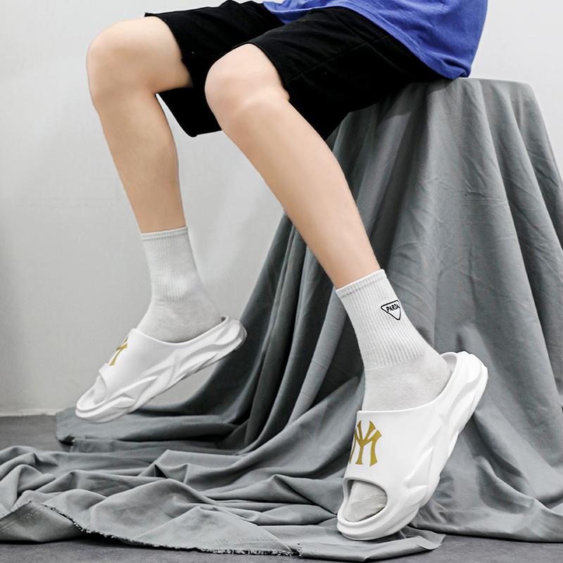 Unisex Sommer Hausschuhe Luxus Plateau Indoor Haus EVA Schuhe Für Zuhause Männer Frauen Bequem Weich Strand Spaziergang Outdoor Hausschuhe