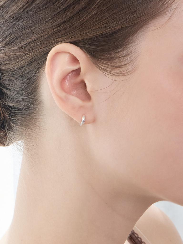 Lucore Silver 925 Daily Volume One-Touch Earrings