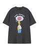 The simpsons short sleeved tshirt unisexs charcoal official merch