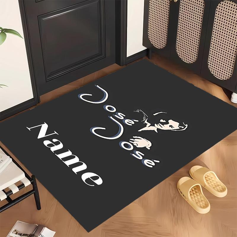 José José (1) Personalized Name Office Carpet Stylish Decor for Living Room Bedroom Kitchen