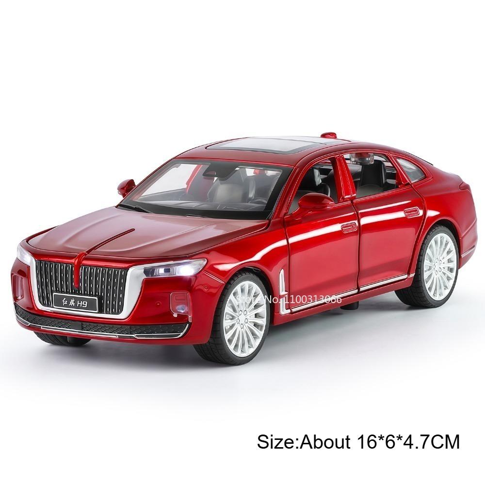 

1:32 Alloy HONGQI H9 Rolls Royce Cullinan Cars Toy Models Wheel Pull Back Miniature Car Light Music Vehicles Toy Home Decoration