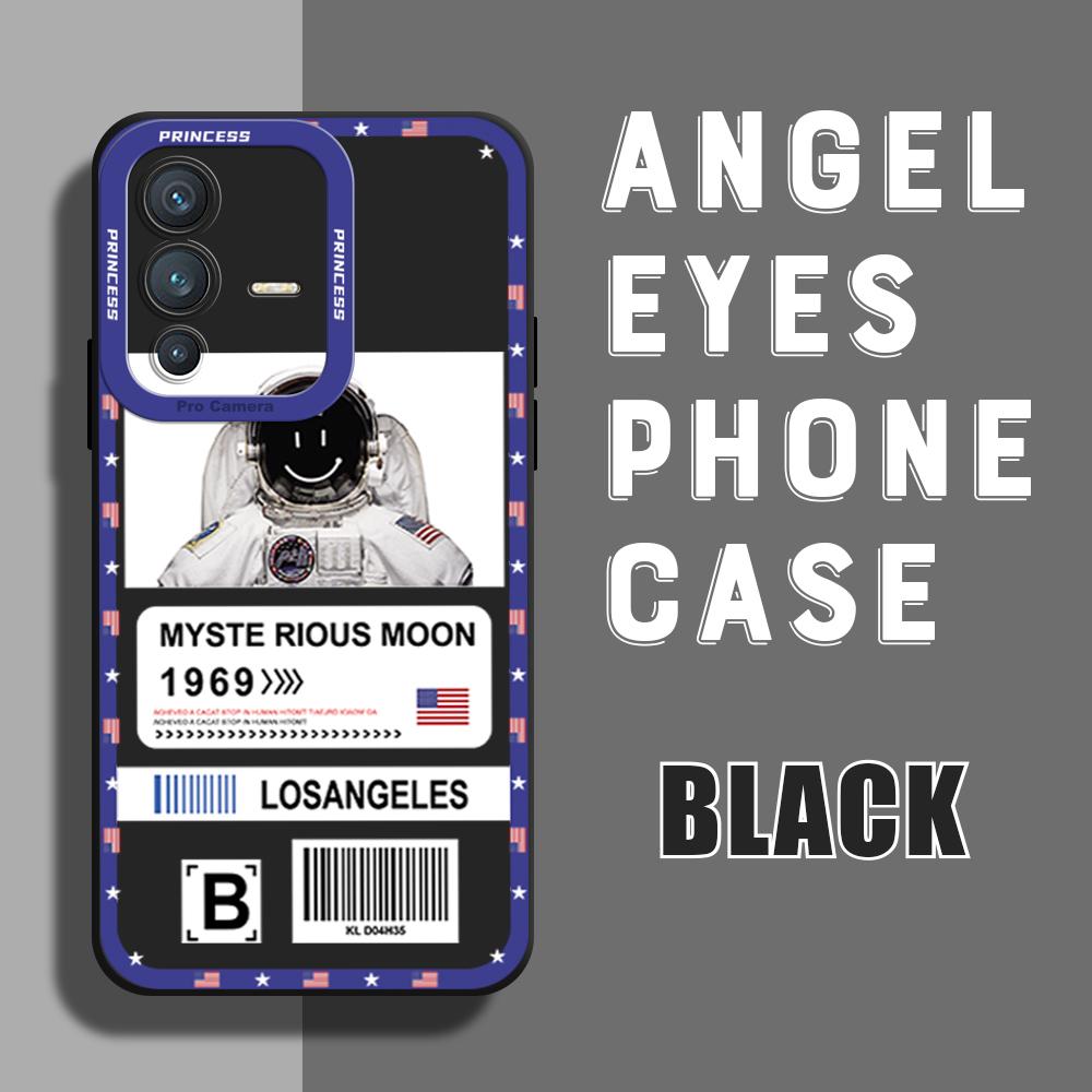 

Чехол для телефона Мягкий резиновый корпус из ТПУ для мобильного телефона Полное покрытие Защита камеры Дизайн Противоударный чехол для Vivo Vivo Y78 5G чёрный