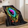 "Rainbow Yin-Yang Mandala Design" print blanket soft and cozy perfect for the living room bed sofa or a nap,gift