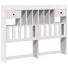Headboard with Storage Space White 140 cm Solid Pine Wood