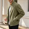 Hot Sale Men's Suede Jacket Autumn and Winter Fashion Casual Zip Cardigan Long Sleeve Baseball Jacket