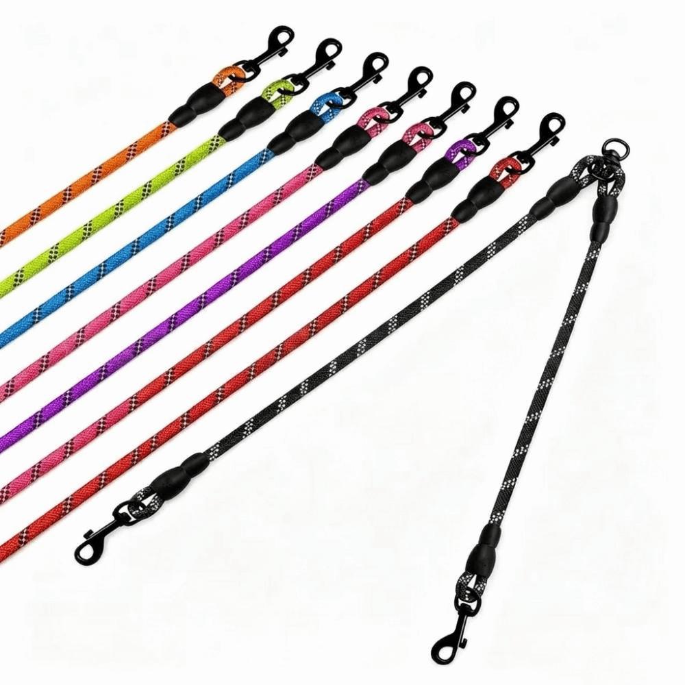 Reflective Dog Leash Coupler Durable Double Lead Pet Leash Twin Lead for Two Dogs for Puppy