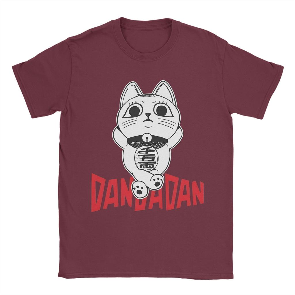 Dandadan   Men T Shirts Turbo Granny Cat Awesome Tee Shirt Short Sleeve O Neck T-Shirt 100% Cotton Gift Clothing