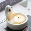 Tealight Candle Holder Ceramics Ghost Candle Holder Halloween Party Decorations Ornament Gift Cartoon Candlestick Deksotp Deocr