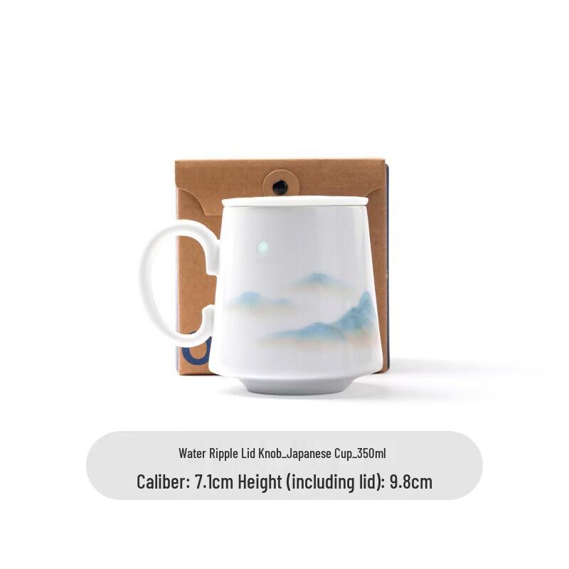 Jingdezhen Blue-printed Landscape Ceramic Mug