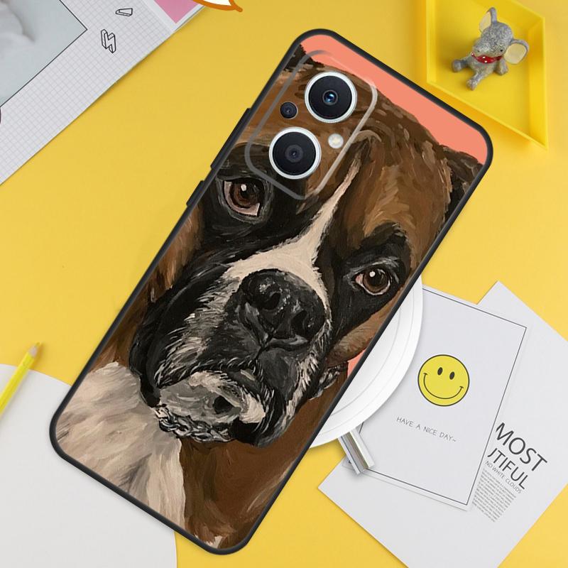 Boxer Hund Für OPPO Reno 8T 11F 12F 13F 14F 7 8 Lite 10 11 12 13 14 Pro OPPO Find X9 X8 X5 X6 Pro Hülle