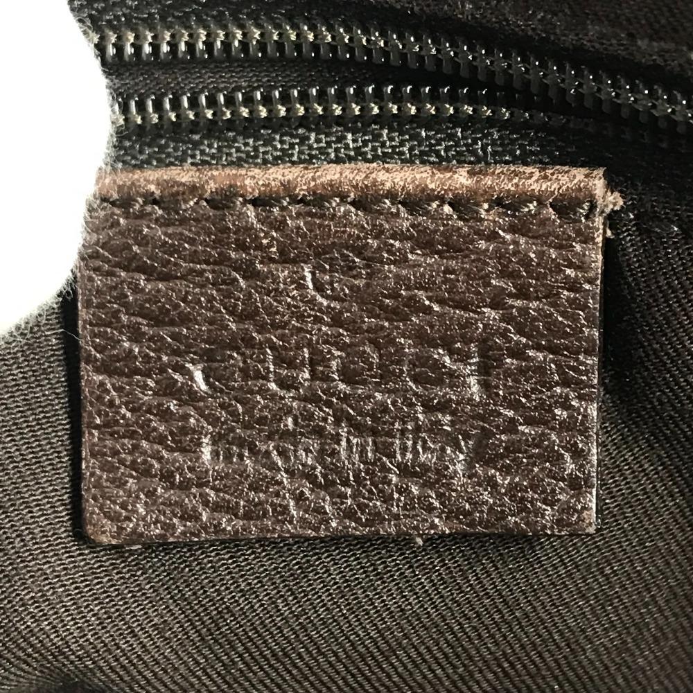 GUCCI 141471 GG Handbag Tote Bag Shoulder Bag GGCanvas/Leather Beige/Dark brown