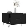 Coffee Tables 2 Pcs Black 50x50x40 Cm Engineered Wood