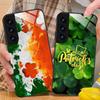 Saint Patrick's Day Mobile Phone Case for Samsung Galaxy A56 55 54 53 52 51 36 35 34 23 16 15 5G Glass Colorful Cover Smartphone