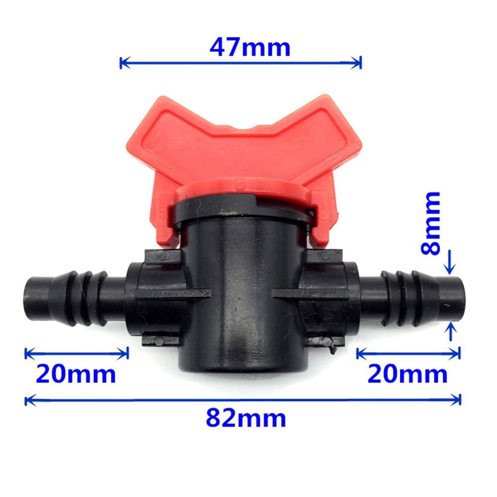 Garden Irrigation Pipe Valve 4/7mm 8/11mm Hose DN16 DN20 DN25 Pipe Waterstop Switch Garden Agriculture Water Control Valve 1Pc