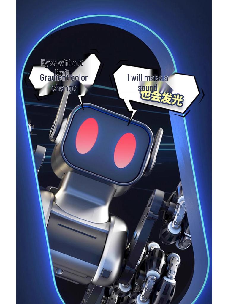 Eight-Wheeled Remote Control Robot Dog Toy with Hand Sensing and Stunt Capabilities for Kids