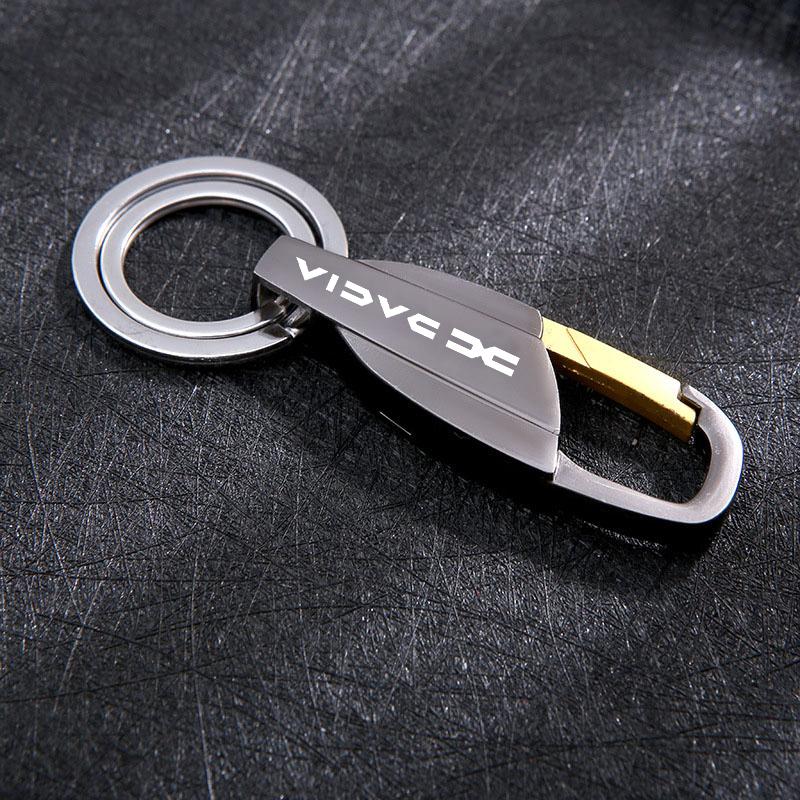 Support Customized Alloy Keychain For New Dacia Duster Logan Sandero Jogger Spring Stepway Dokker Lodgy MCV Accessories