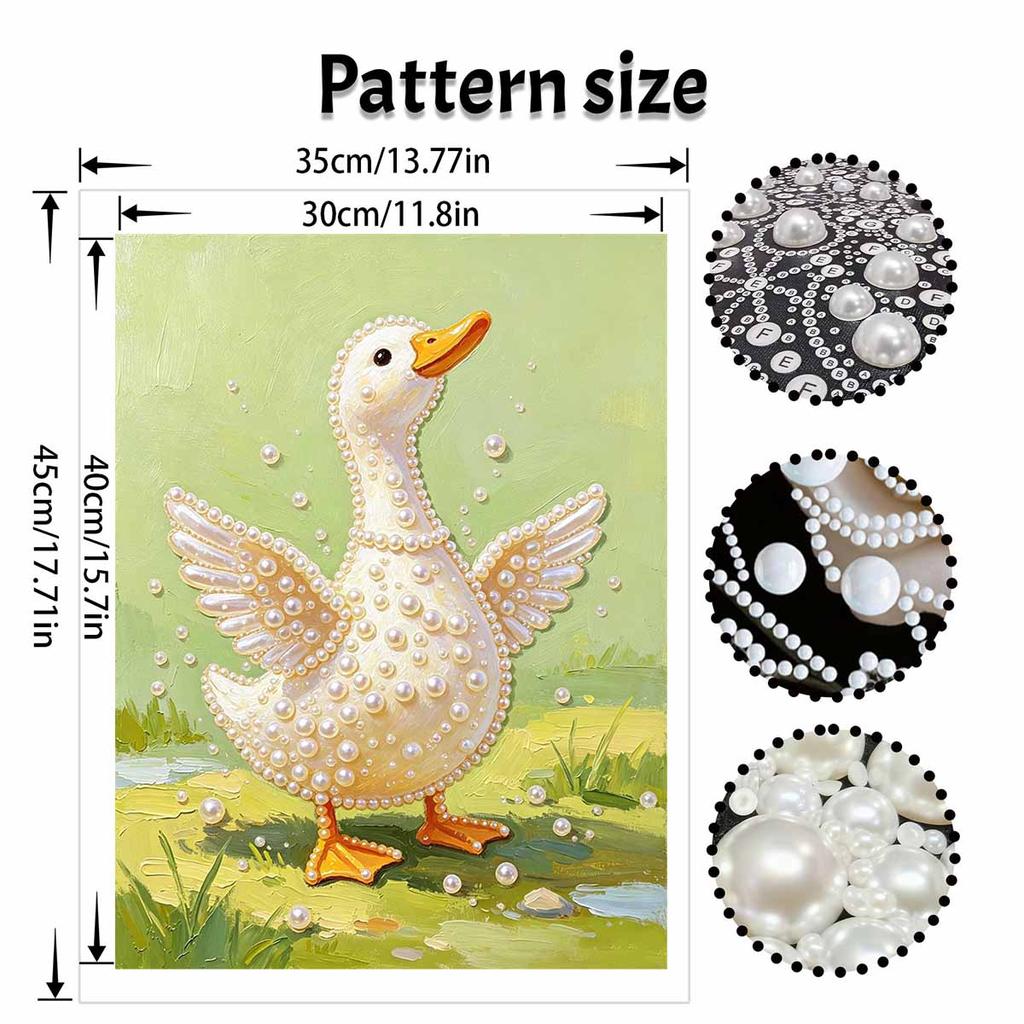 Pearl Painting Kit DIY Cute Duck Animal Handmade Home Decoration Painting