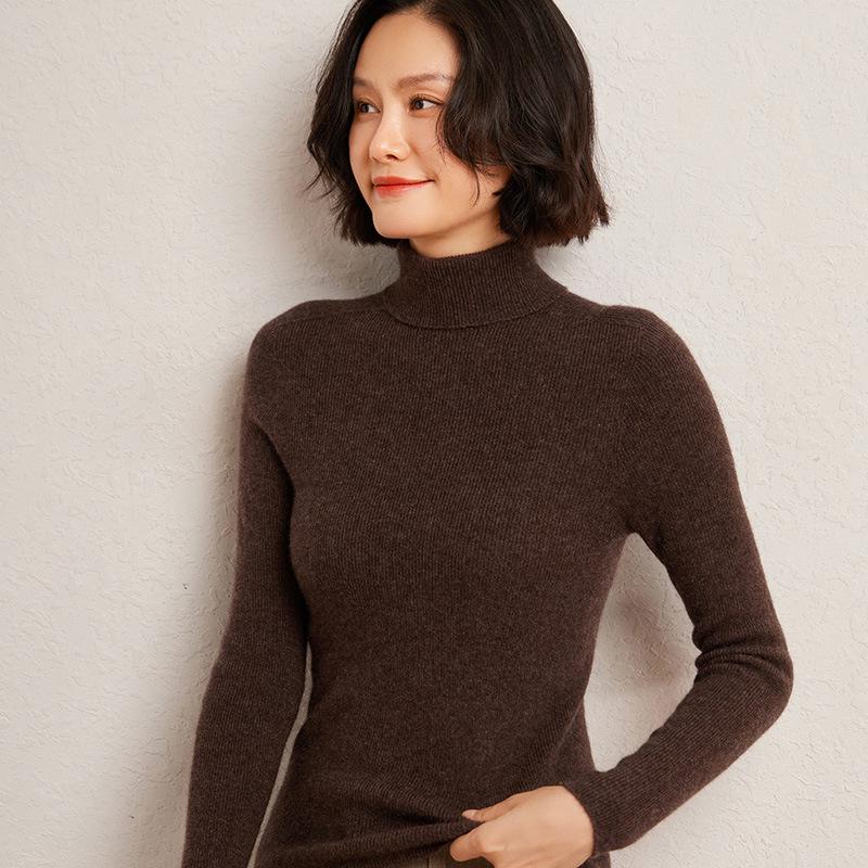 Lekasha Women's Autumn/Winter Striped Cashmere Knit Sweater.