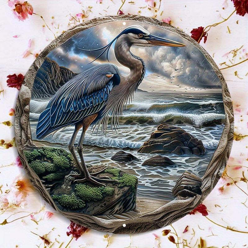 

Деревянная тарелка Blue Heron, 8x8 дюймов, прочная и устойчивая, подходит для украшения двери или стены, художественного домашнего декора, легко повесить 8x8 inch (20x20 cm)