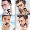 Hatteker Rotary Electric Shaver Men's 4-in-1 Facial Razor USB Rechargeable Beard Trimmer Grooming Kit with Precision Shaving